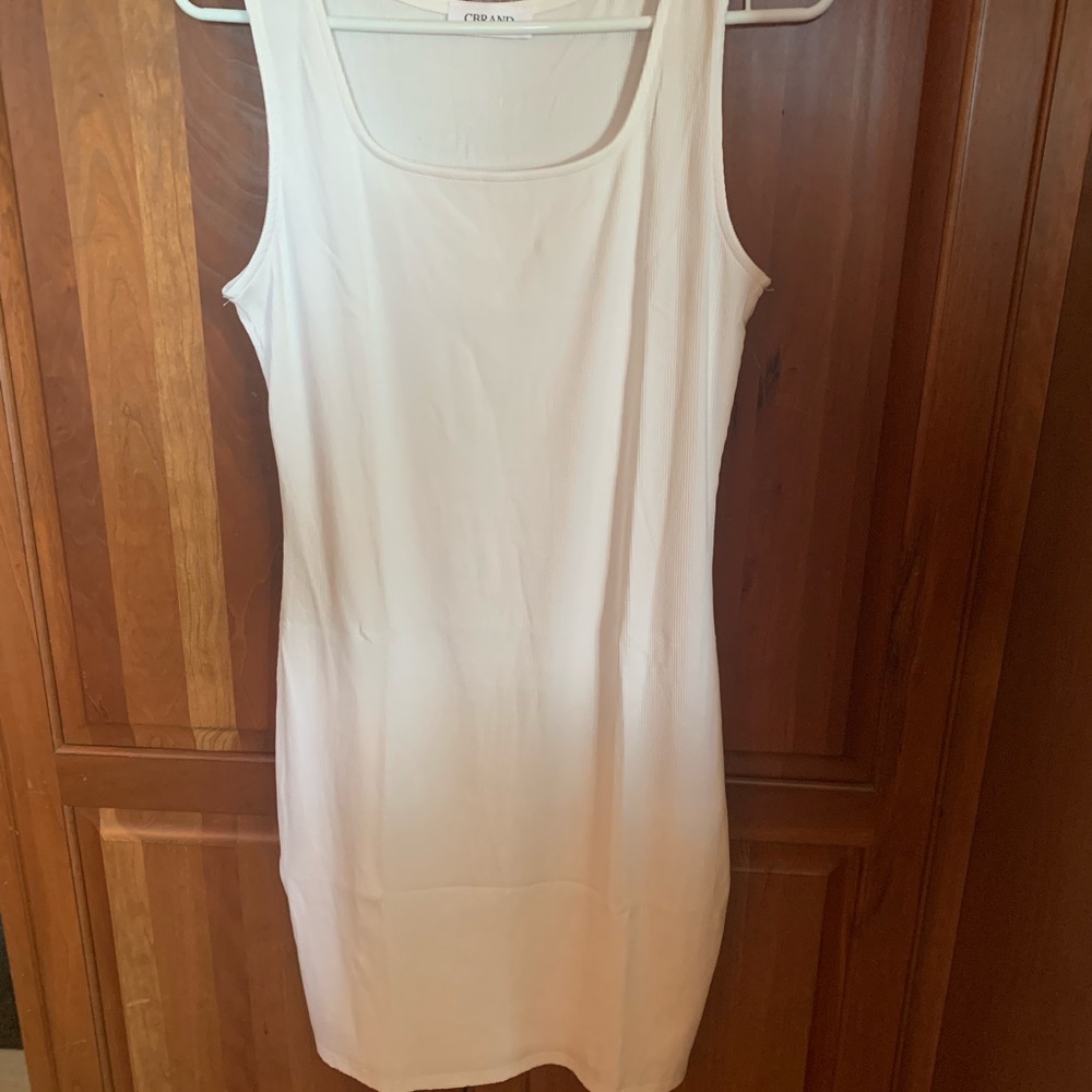 White mini dress.